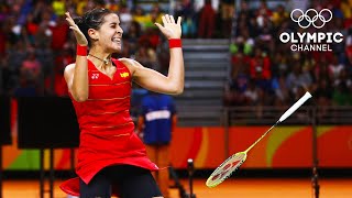 2️⃣3️⃣  Carolina Marin wins badminton gold 31DaysOfOlympics [upl. by Enoj]