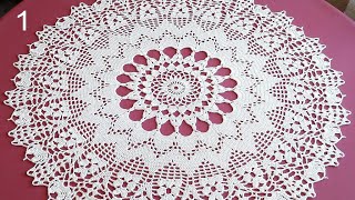 CROCHET Doily Tutorial How to crochet Part 1 [upl. by Maiocco245]