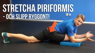 STRETCHA PIRIFORMIS  och slipp ryggont [upl. by Aissej]