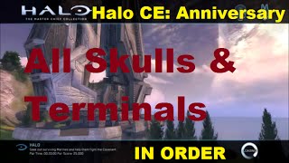 Halo CEA  All Skulls and Terminals in Order [upl. by Sheryl]