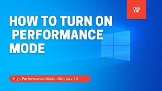 2021 How to Turn on High Performance Mode in Windows 10 [upl. by Kiah]