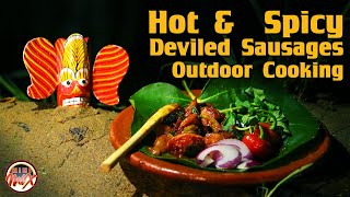 Hot amp Spicy Deviled Sausages Outdoor Cooking at Night by MiniMix [upl. by Rawdan571]