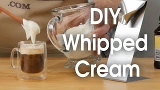 DIY whipped cream in 60 seconds [upl. by Damali515]