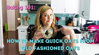 How to make Quick Oats from Old Fashioned [upl. by Goto]