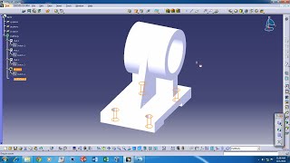 CATIA V5  Basic Part design tutorial with audio [upl. by Notyal569]