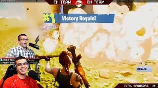 Nick Eh 30 reacts to his FIRST WIN on Fortnite [upl. by Otanod464]