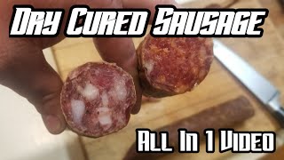 Dry Cured Fermented Sausage the whole process [upl. by Pearla]