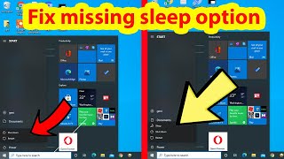 How to enable Sleep mode in Windows 10 [upl. by Purvis]