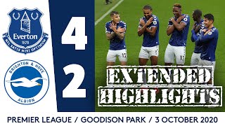 EXTENDED HIGHLIGHTS EVERTON 42 BRIGHTON [upl. by Dulcy459]