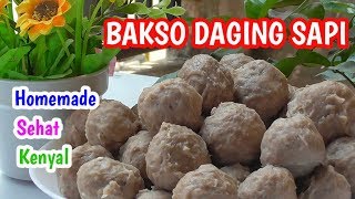 Resep Bakso Daging Sapi Kenyal Tanpa Pengenyal [upl. by Fitting]