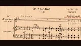 Im Abendrot Schubert accompaniment in E flat major [upl. by Anomer753]