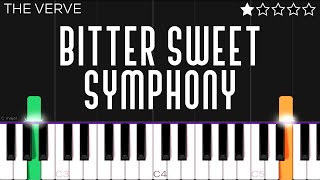 The Verve  Bitter Sweet Symphony  EASY Piano Tutorial [upl. by Jarrett591]