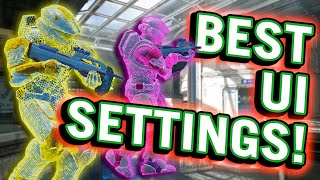 BEST ENEMY UI OUTLINE COLOR SETTINGS in Halo Infinite [upl. by Barna]