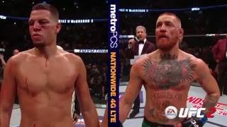 UFC 202 Conor McGregor and Nate Diaz Octagon Interviews [upl. by Weiner]