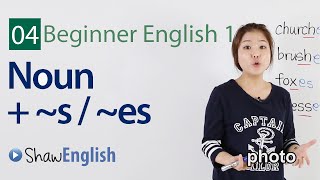 English Grammar Singular  Plural Nouns [upl. by Asirehc266]