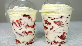 COMO HACER DELICIOSAS FRESAS CON CREMA  irisCocinablog [upl. by Eceela816]