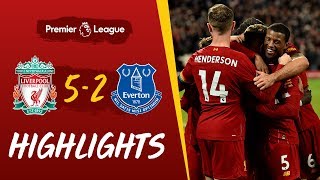 Liverpool 52 Everton  Fivestar Reds win Merseyside derby  Highlights [upl. by Glory939]