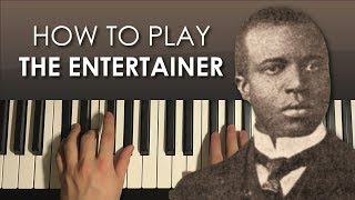 How To Play  THE ENTERTAINER  by Scott Joplin PIANO TUTORIAL LESSON [upl. by Cathie136]