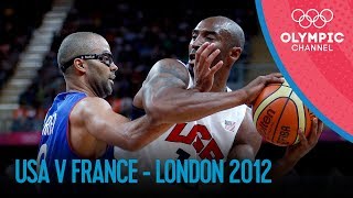 Basketball  Men  USAFRA  London 2012 Olympic Games [upl. by Darnok]