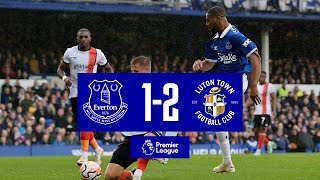 EVERTON 12 LUTON TOWN  Premier League highlights [upl. by Noirrad]