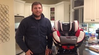 Evenflo Symphony Car Seat Changing to Forward Facing Demo [upl. by Haslett]