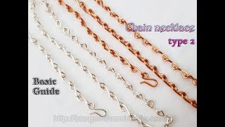 How to make simple chain necklace  Basic Guide 503 [upl. by Schilt]