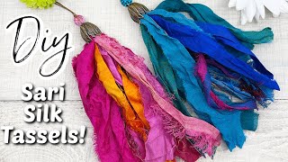 Tassels Sari Silk Tassels Jewelry Making Beading DIY Crafts [upl. by Osner717]