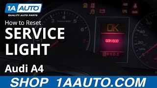 How to Reset Service Light 0409 Audi A4 [upl. by Ahsaet]