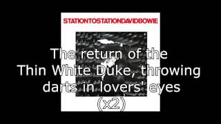 Station to Station  David Bowie  Lyrics [upl. by Adieren]