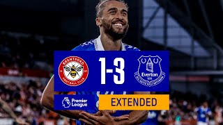 EXTENDED PREMIER LEAGUE HIGHLIGHTS BRENTFORD 13 EVERTON [upl. by Zenia]