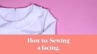 How To Sewing a Facing with invisible zipper [upl. by Naujek]