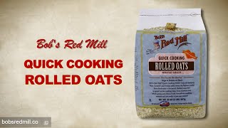 Quick Cooking Rolled Oats  Bobs Red Mill [upl. by Compte]