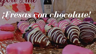 ¡DELICIOSAS FRESAS CON CHOCOLATE 😋🍓 [upl. by Asirak]