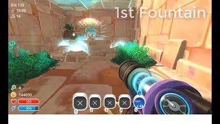 All fountains on glass desert and activation  Slime Rancher [upl. by Dadinirt933]