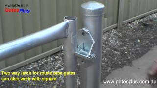 Gate Latch 2 way for round pipe and square [upl. by Sink]