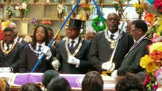 Prince Hall Masonic Burial of Past Grand Master Tommie E Phillips Sr [upl. by Anidal]