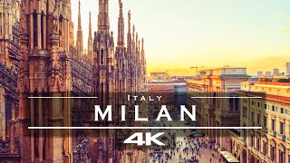 Milan  Milano Italy 🇮🇹  by drone 4K [upl. by Irolav119]