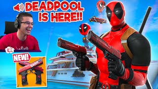 Nick Eh 30 reacts to NEW Deadpool EVENT in Fortnite [upl. by Illa]