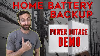 Home Battery Backup System  Power Outage Demo [upl. by Reinaldos]