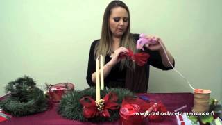 Como hacer una CORONA de ADVIENTO y su significado  Advent Wreath DIY [upl. by Tippets]