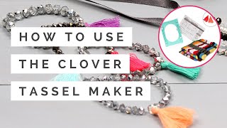 How to Use the Clover Tassel Maker  Hobbycraft [upl. by Ceporah]