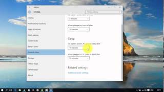 Windows 10  Turn off sleep mode [upl. by Ecnerrat]