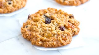 Chewy Oatmeal Raisin Cookies Recipe [upl. by Ahsemik708]