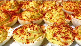 Deviled Eggs  EASY HOMEMADE DEVILED EGGS RECIPE [upl. by Leahicm]