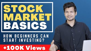 Stock Market for Beginners  How beginners can start investing in Indian Stock Market Basics [upl. by Admama]