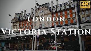 London Victoria Station Walk Through England 4K [upl. by Corneille325]