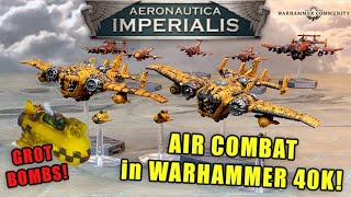 Air Combat in Warhammer 40K  Aeronautica Imperialis Battle Report Warhammer Wednesday WK4 [upl. by Sweatt]