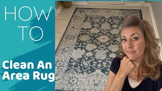 EASY STEPS How to Clean An Area Rug [upl. by Ranite]