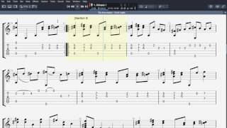 Guitar Tablature The Entertainer  Scott Joplin [upl. by Athalia]