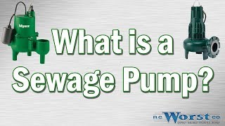 What is a Sewage Pump [upl. by Nnyrat]